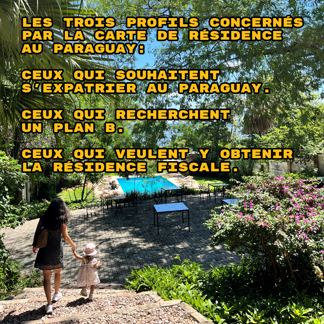 Carte de Résident au Paraguay (500€ maintenant puis 1500€ sur place)