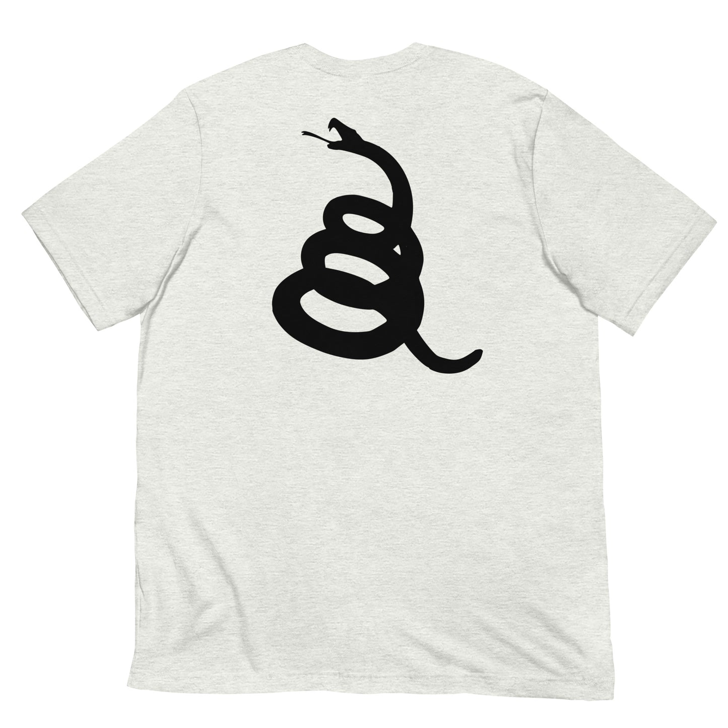 T-shirt imprimé arrière Gadsden flag et avant DTOM (Don't Tread on Me)