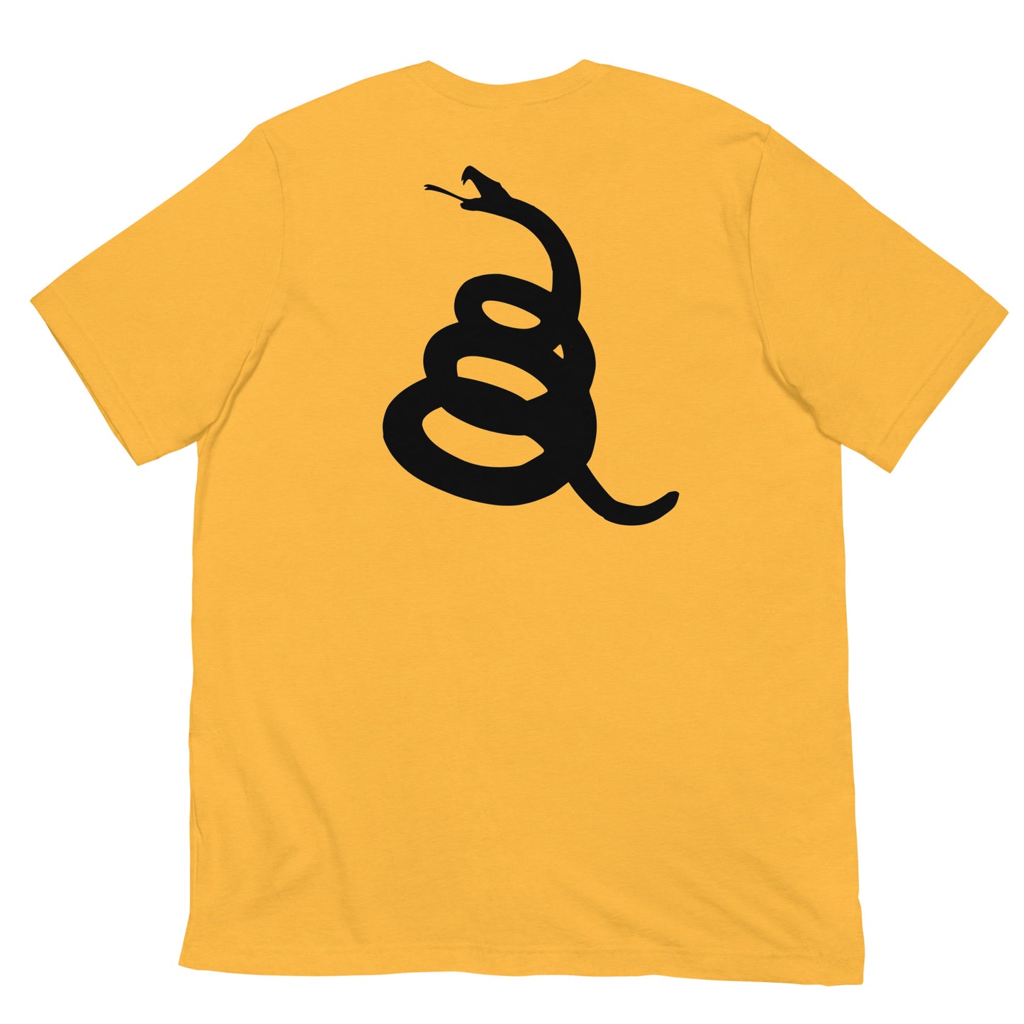 T-shirt imprimé arrière Gadsden flag et avant DTOM (Don't Tread on Me)