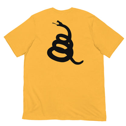 T-shirt imprimé arrière Gadsden flag et avant DTOM (Don't Tread on Me)