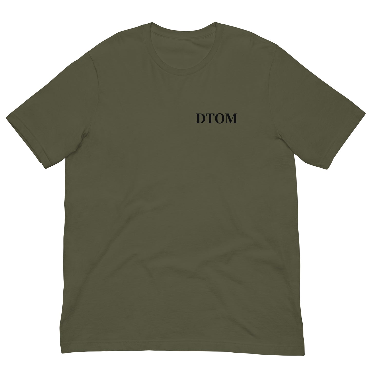 T-shirt imprimé arrière Gadsden flag et avant DTOM (Don't Tread on Me)