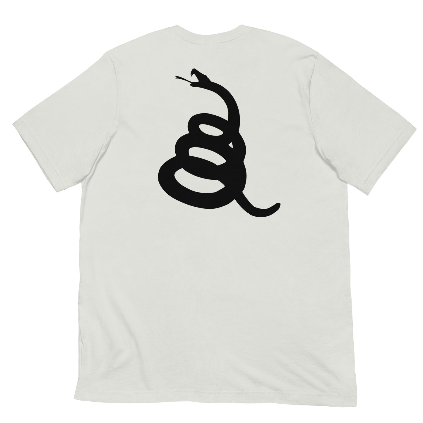 T-shirt imprimé arrière Gadsden flag et avant DTOM (Don't Tread on Me)