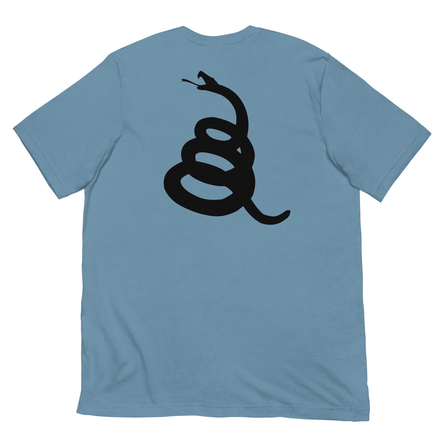T-shirt imprimé arrière Gadsden flag et avant DTOM (Don't Tread on Me)